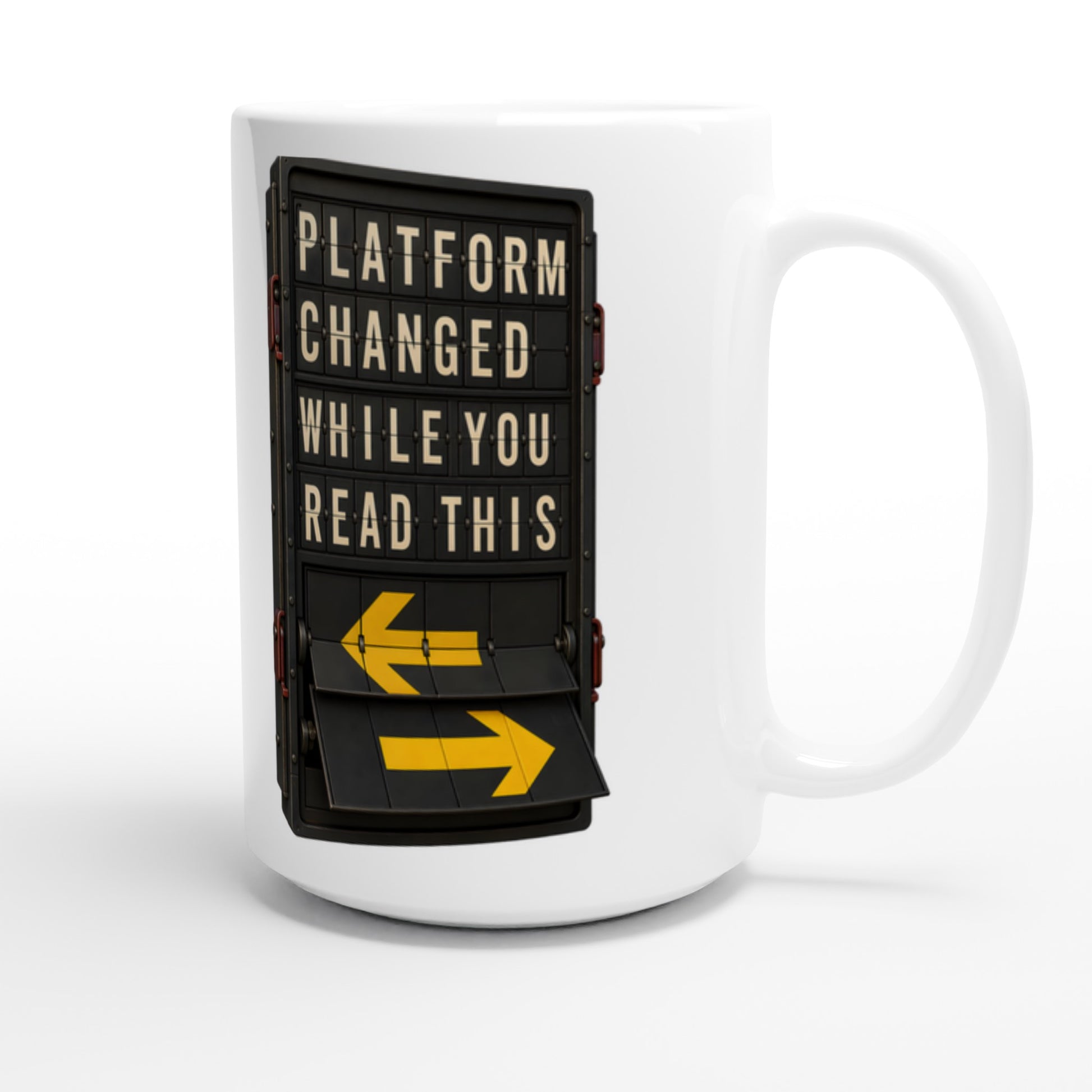 Platform Changed While You Read This Large Mug — product view 3