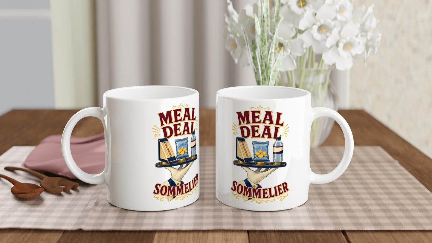Meal Deal Sommelier British Lunch Design Mug — product view 4