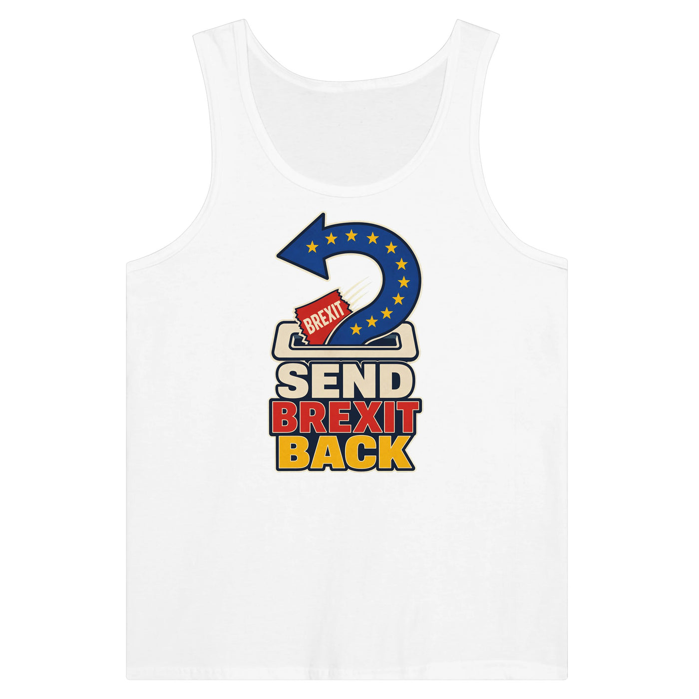 Send Brexit Back Pro-EU Graphic Premium Unisex Tank Top