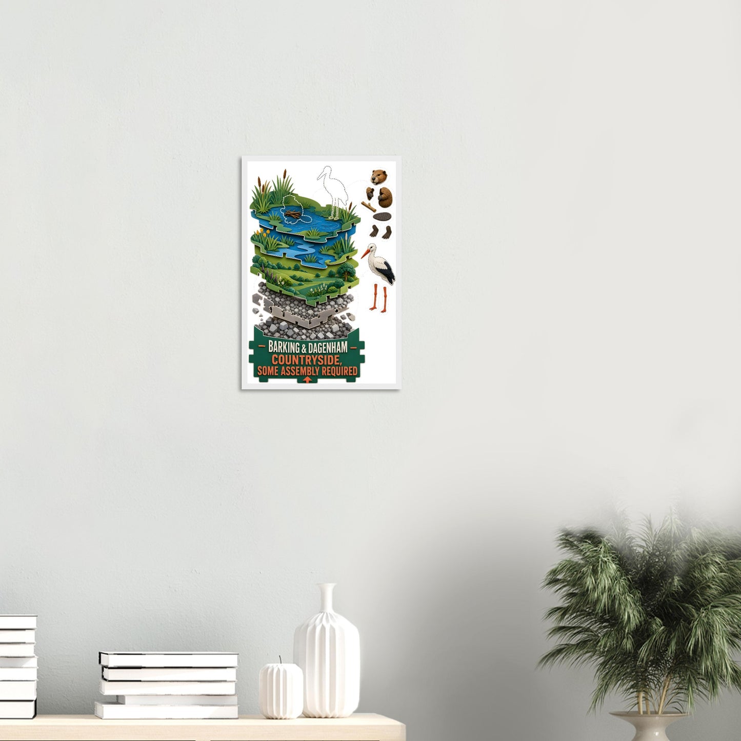 Barking & Dagenham Countryside Framed Wall Art — product view 11