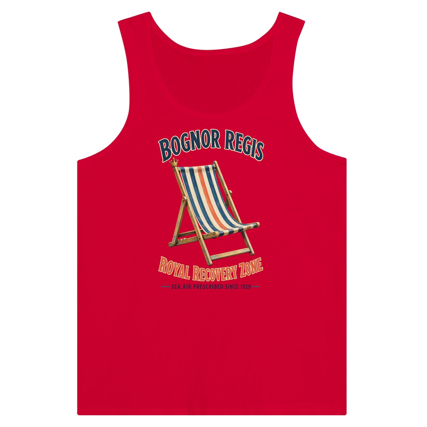 Bognor Regis Royal Recovery Zone Premium Unisex Tank Top — product view 12