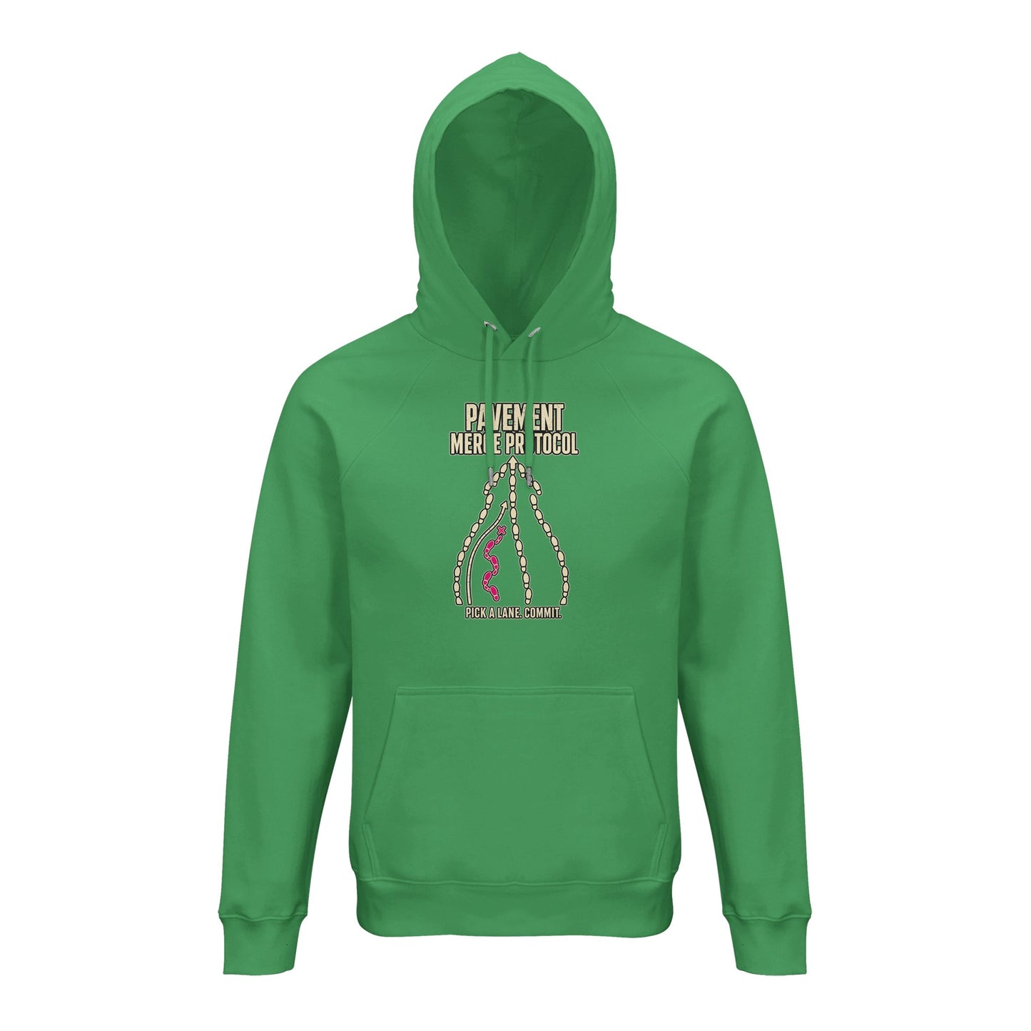 Pavement Merge Protocol — Pick a Lane Hoodie — product view 6