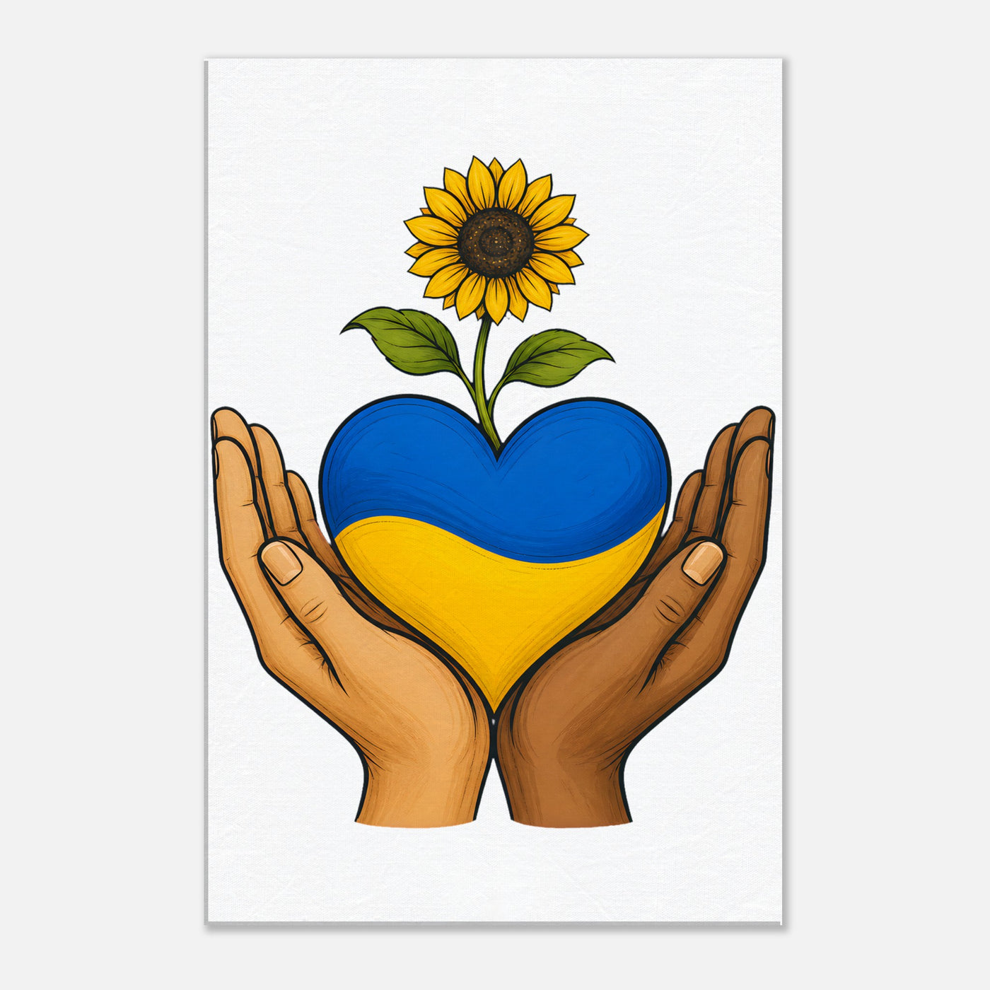 Hands With Ukraine Canvas