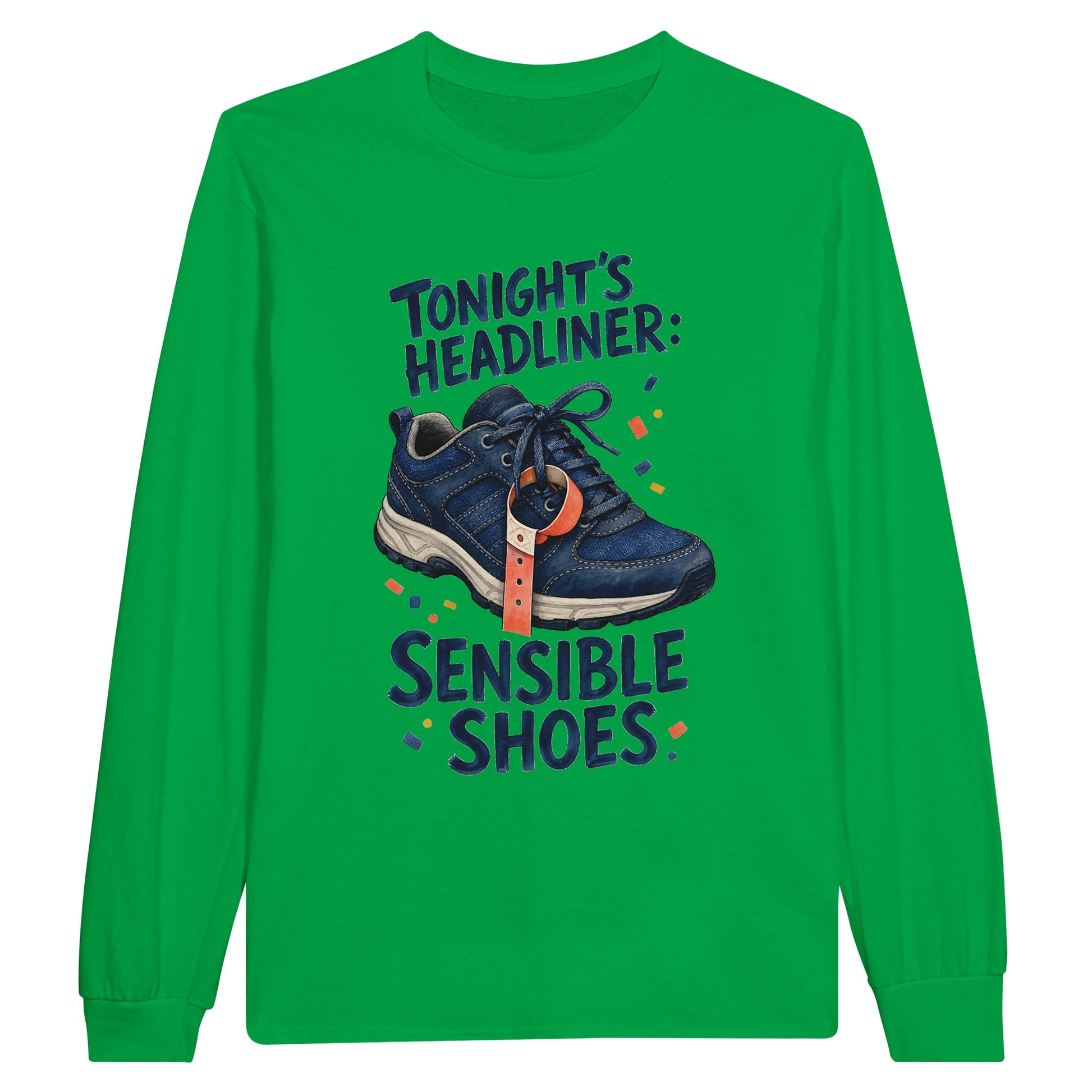 Tonight's Headliner: Sensible Shoes Concert Long-Sleeve T-shirt — product view 12