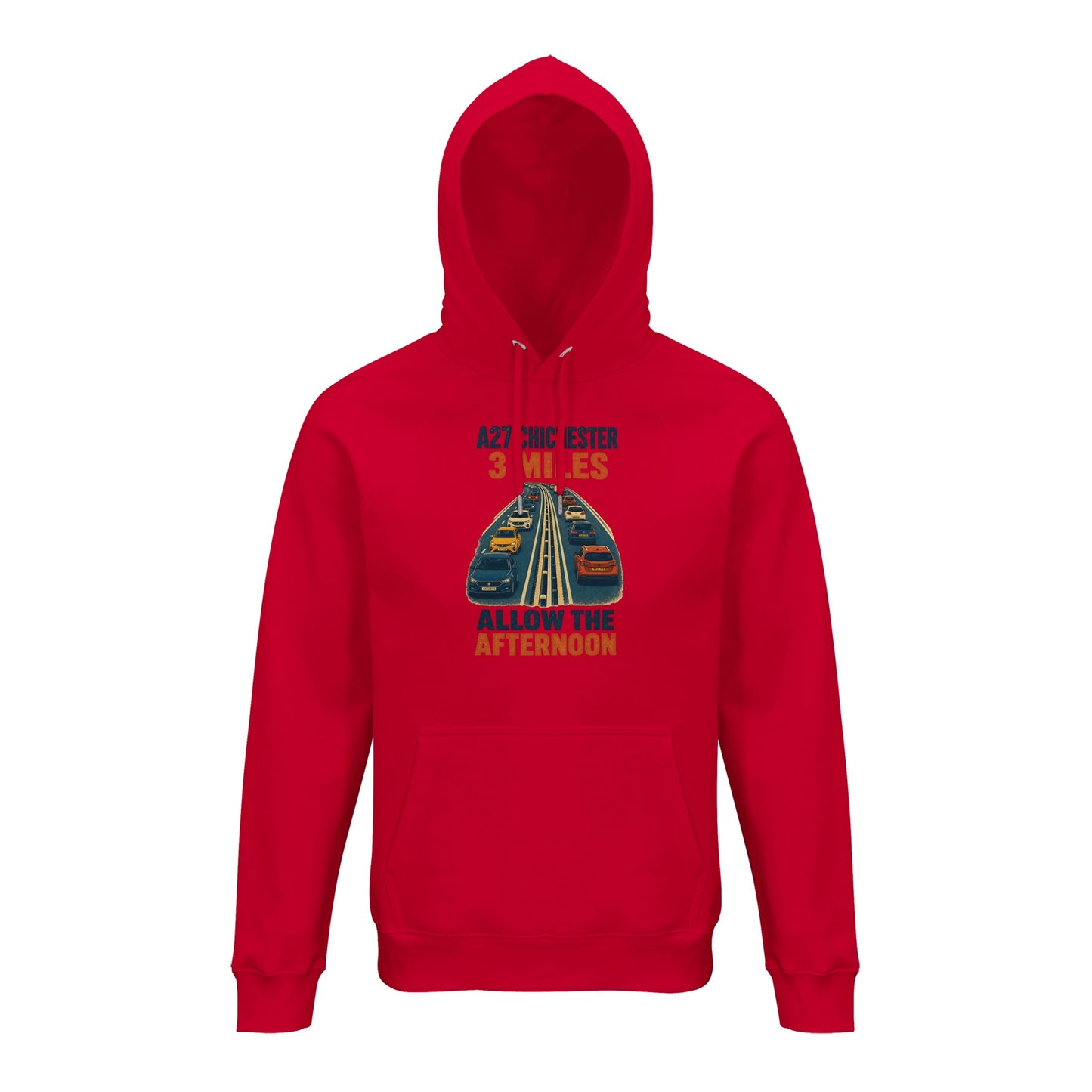 A27 Chichester – 3 Miles, Allow the Afternoon Hoodie — product view 7
