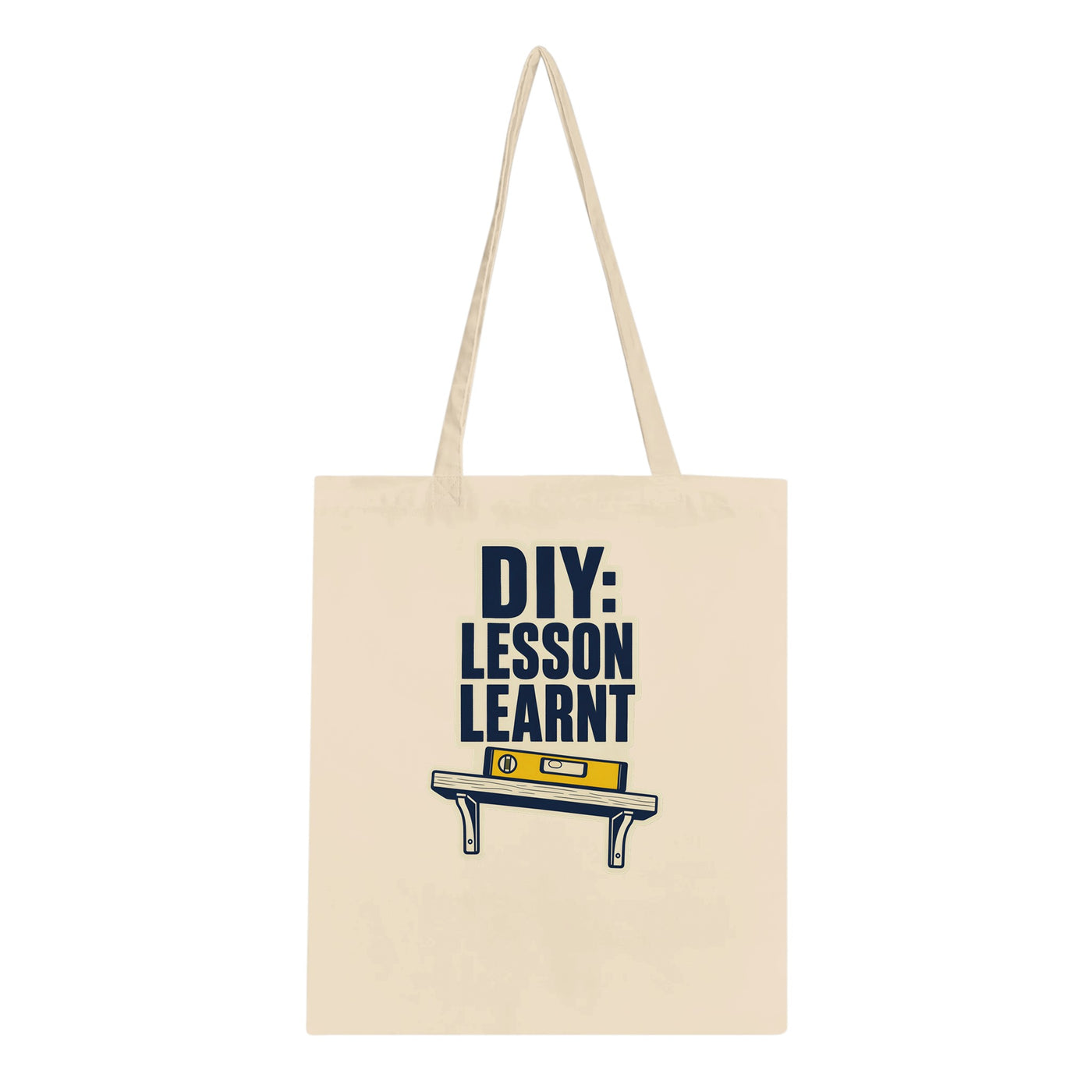 DIY: Lesson Learnt Wonky Shelf Graphic Tote Bag