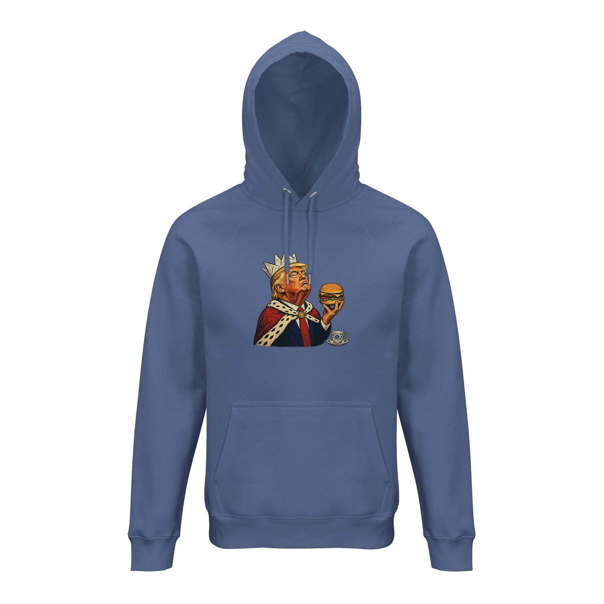 The Very Temporary Monarch — Trump Satire Hoodie — product view 3