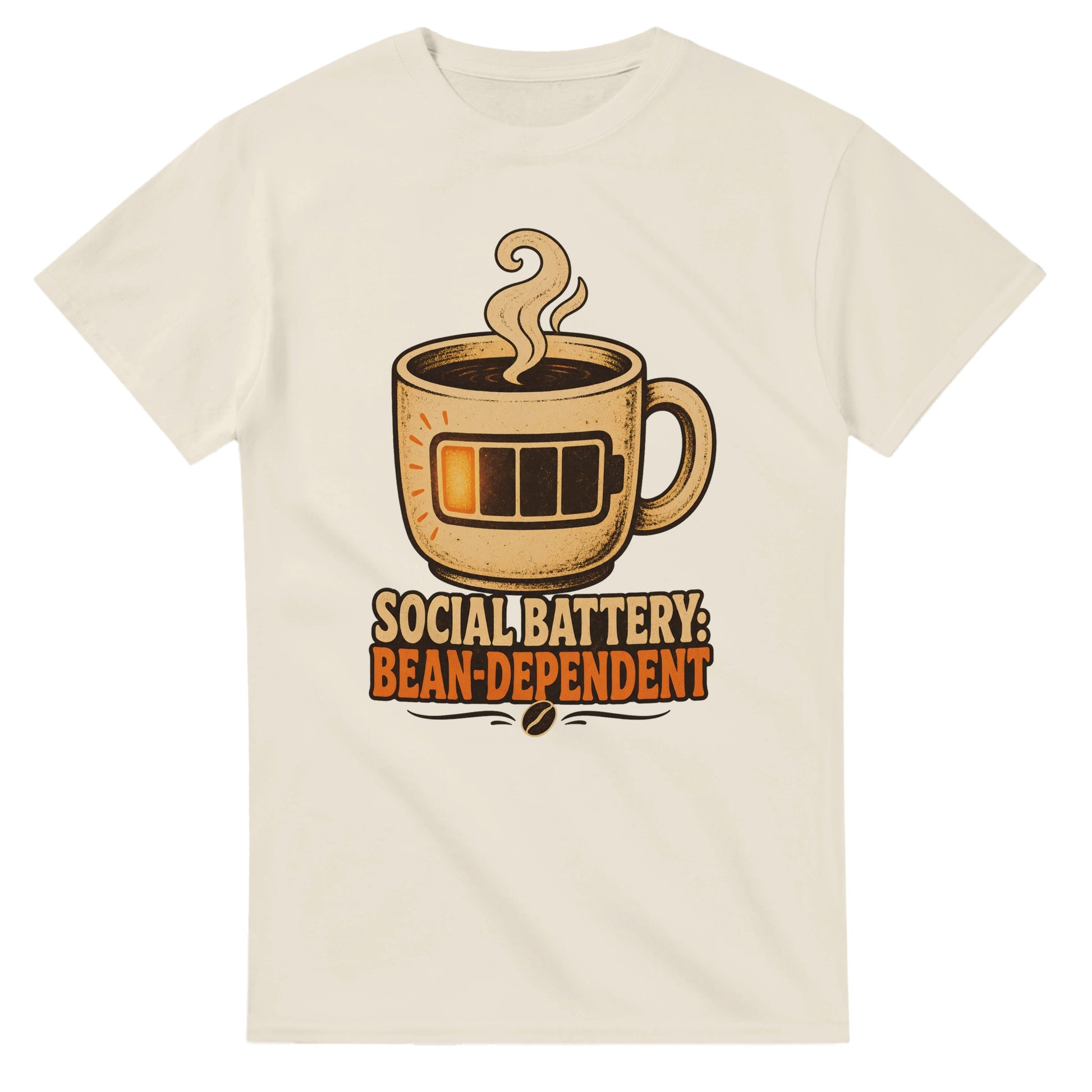 Social Battery: Bean-Dependent Graphic T-shirt — product view 5