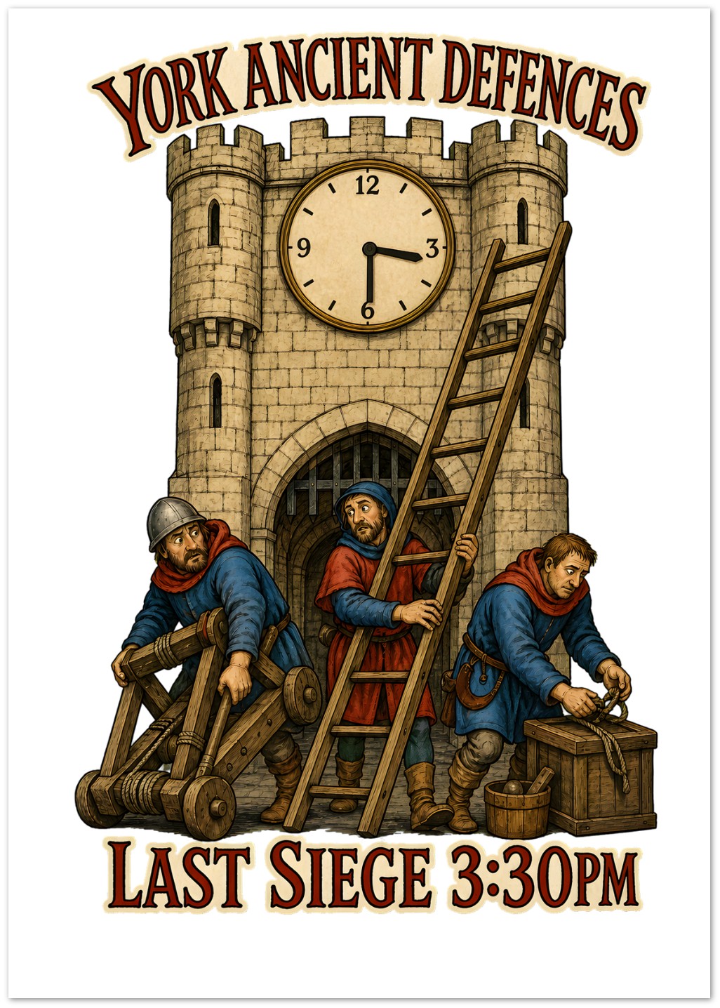 York Ancient Defences – Last Siege 3:30pm Greeting Card Pack