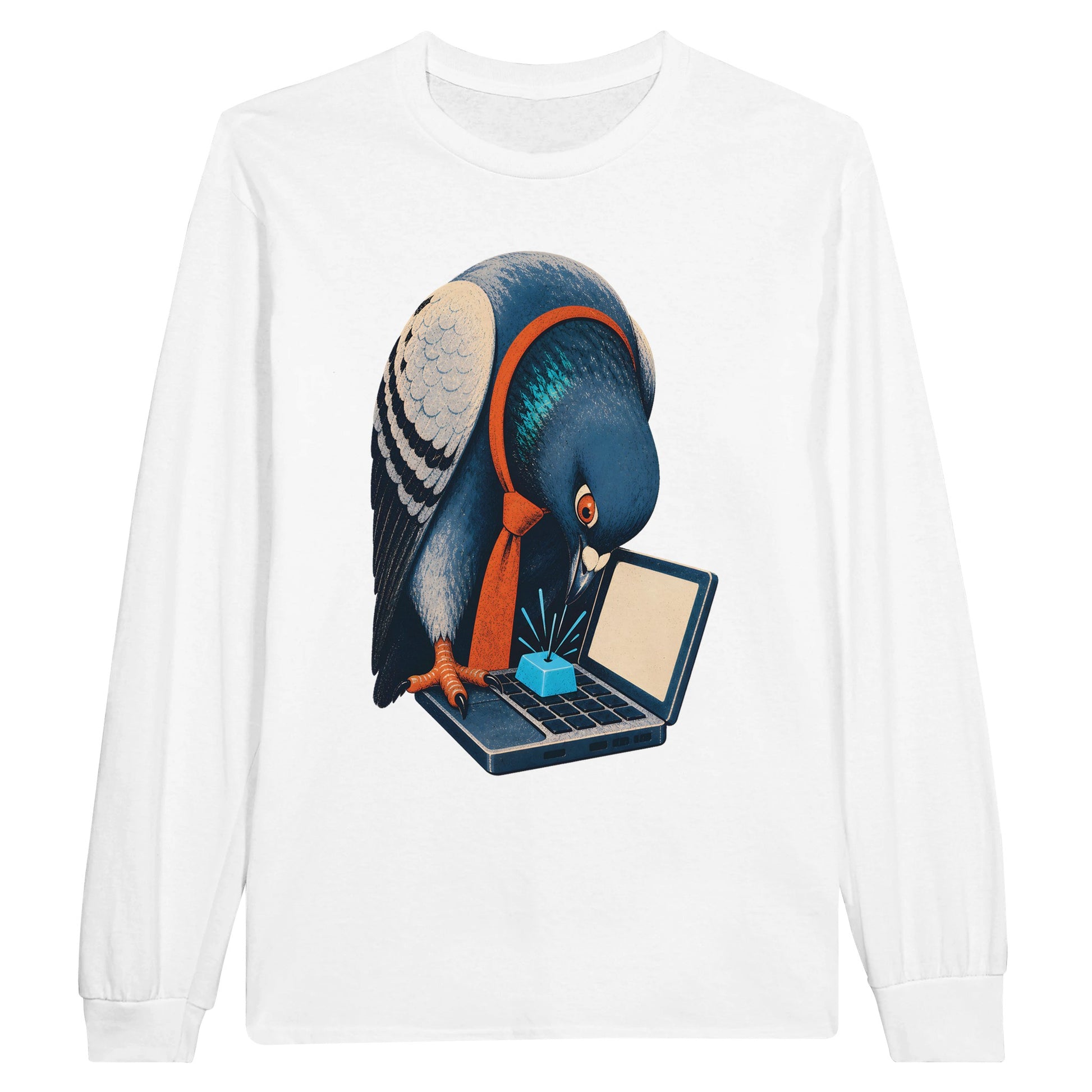 Pigeon Hits Send Long-Sleeve T-shirt — product view 1