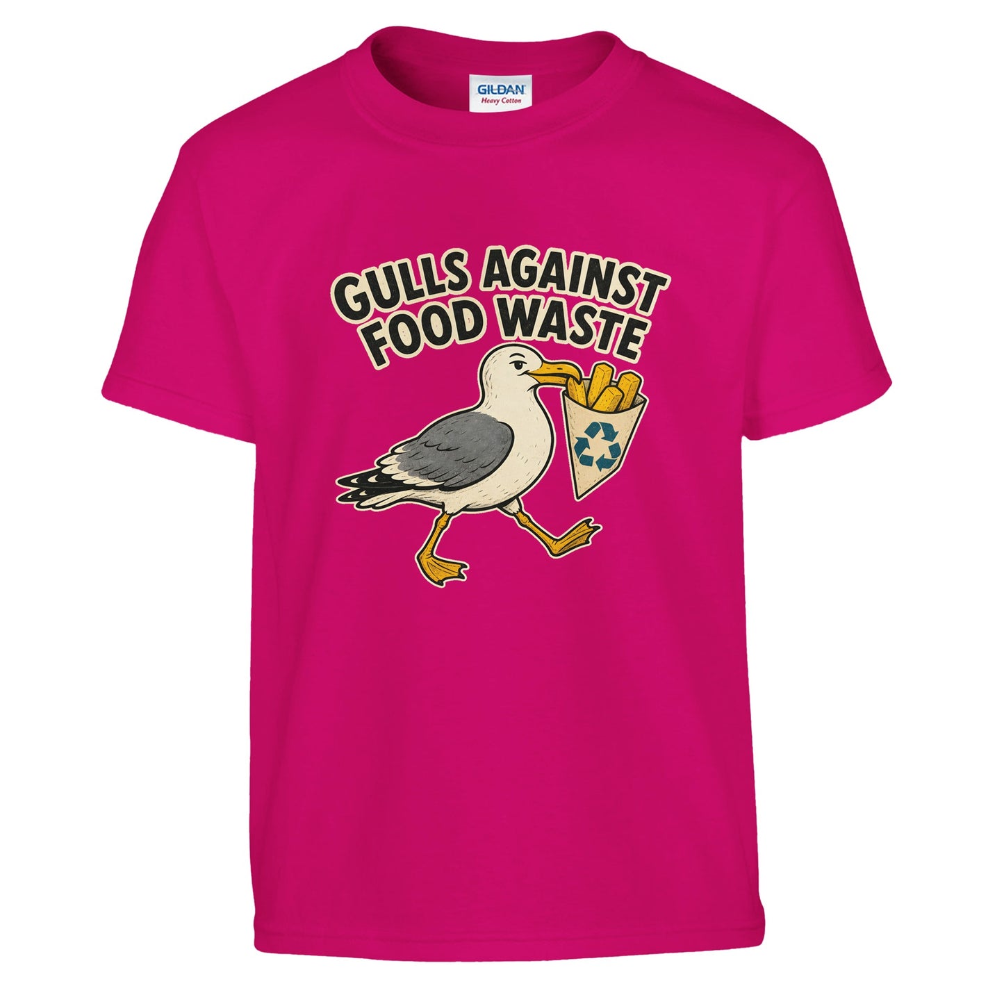 Gulls Against Food Waste Graphic Kids' T-shirt — product view 11
