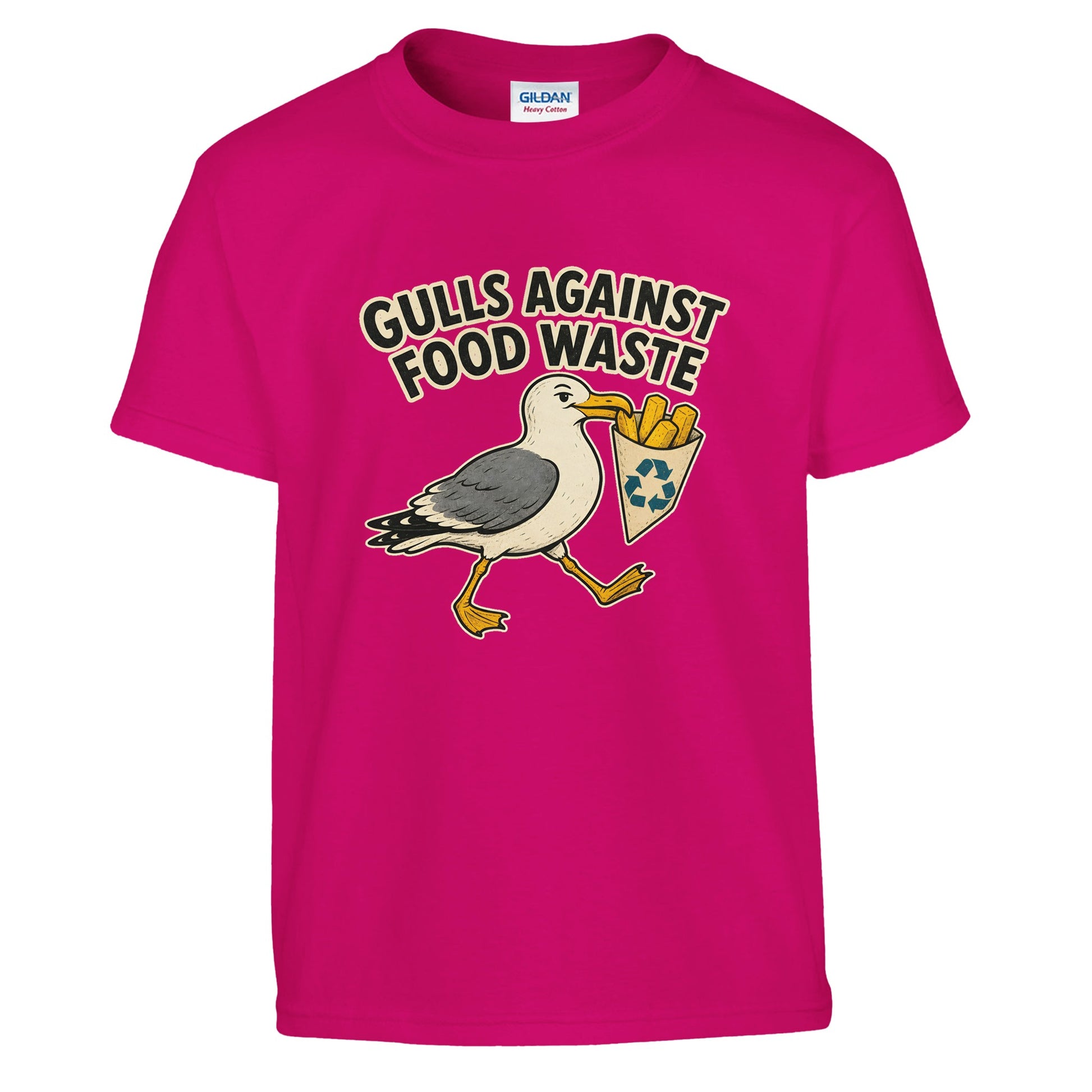 Gulls Against Food Waste Graphic Kids' T-shirt — product view 11