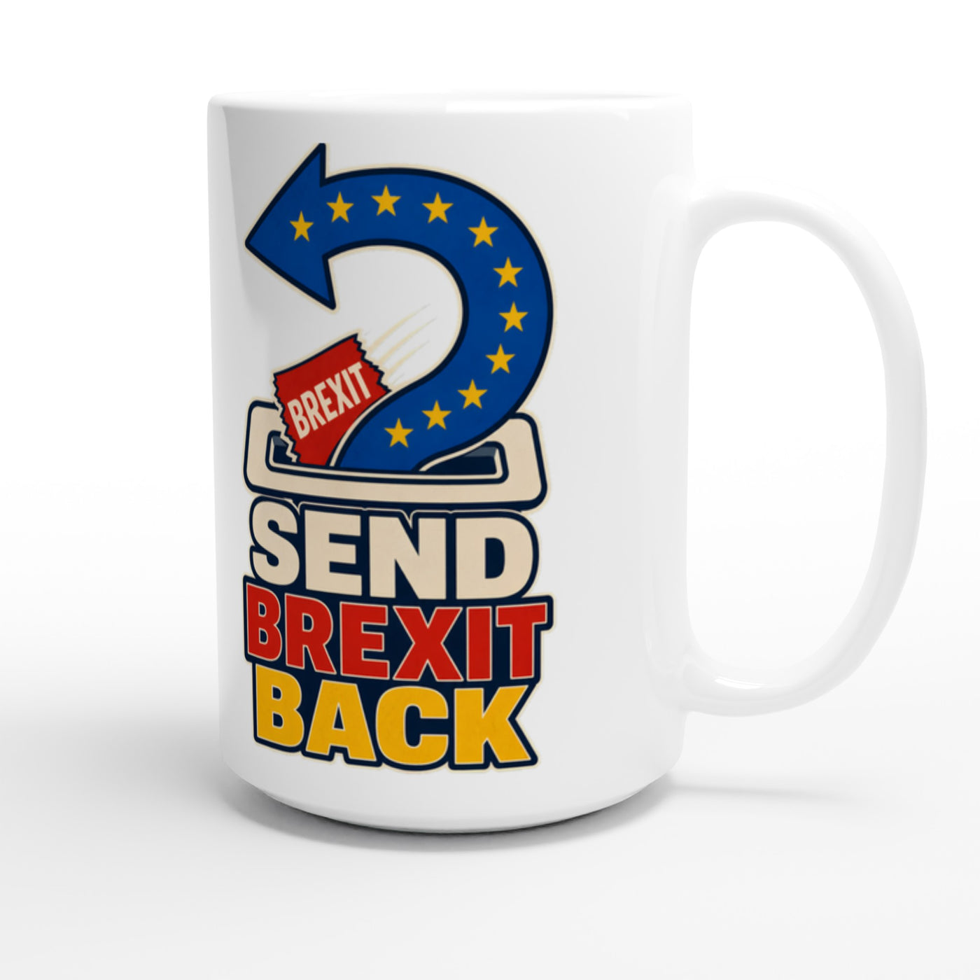 Send Brexit Back Pro-EU Graphic Large Mug
