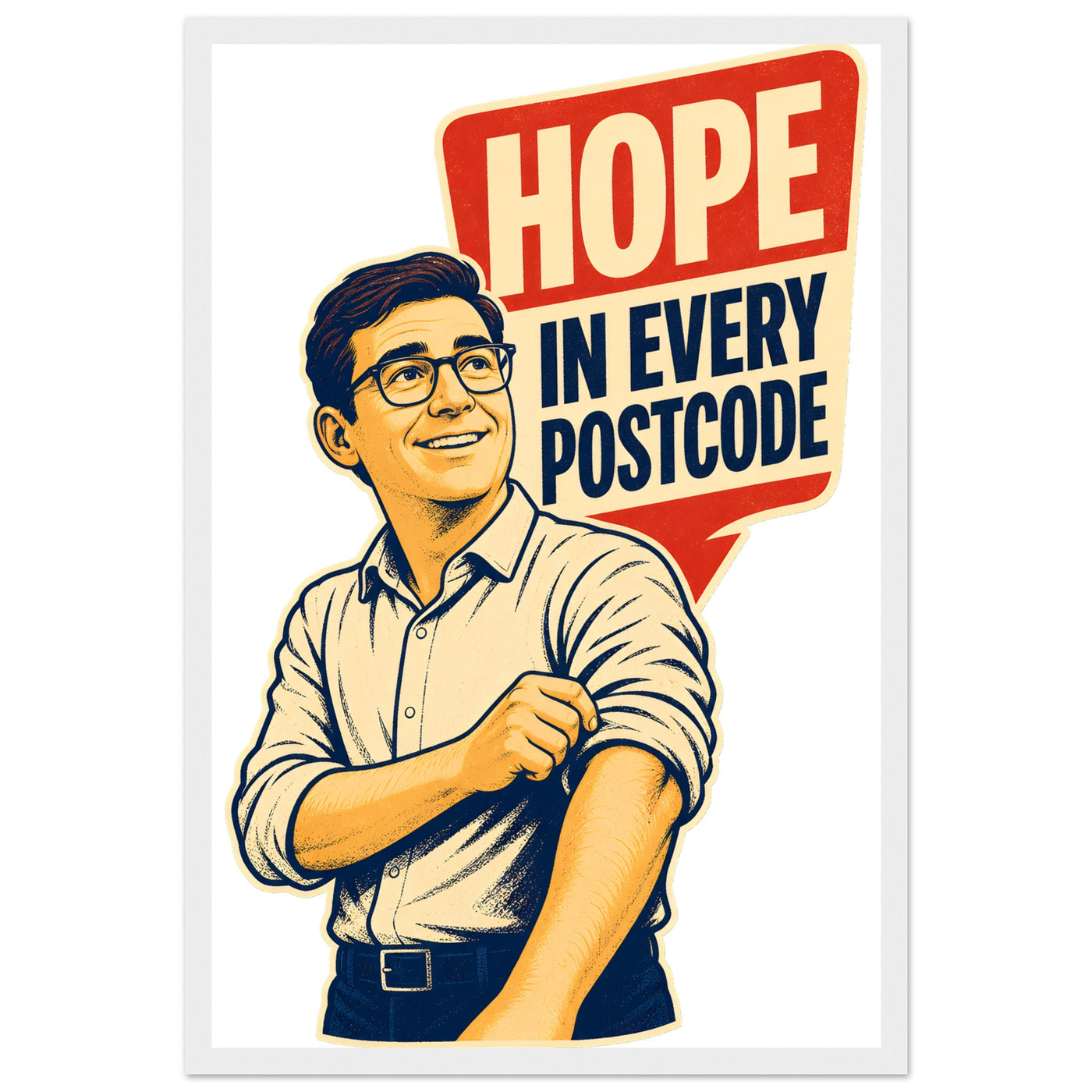 Hope in Every Postcode Framed Wall Art