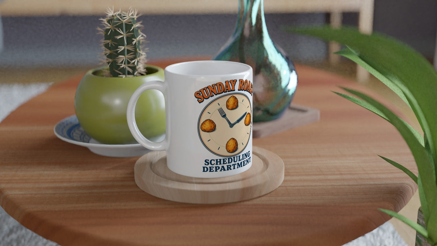 Sunday Roast Scheduling Department Mug